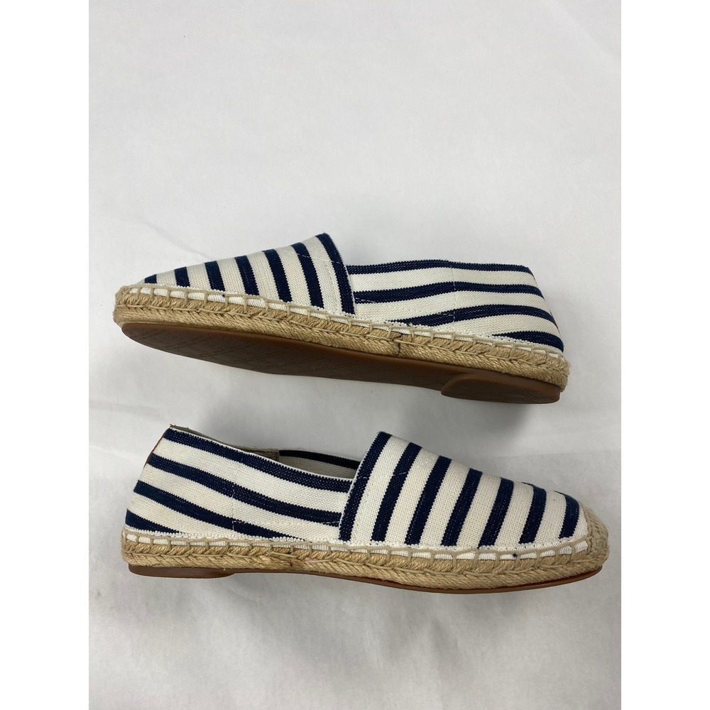 Vionic Vlerie Striped Espadrilles Flat Women's Size 8 Blue White Comfort - Picture 4 of 12